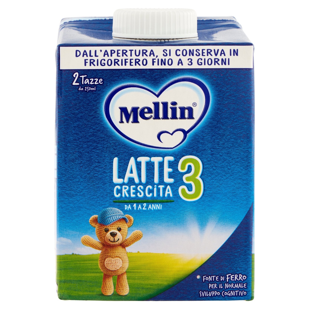 MELLIN 3 - Latte di Crescita Liquido per Bambini da 1 a 2 anni 1L