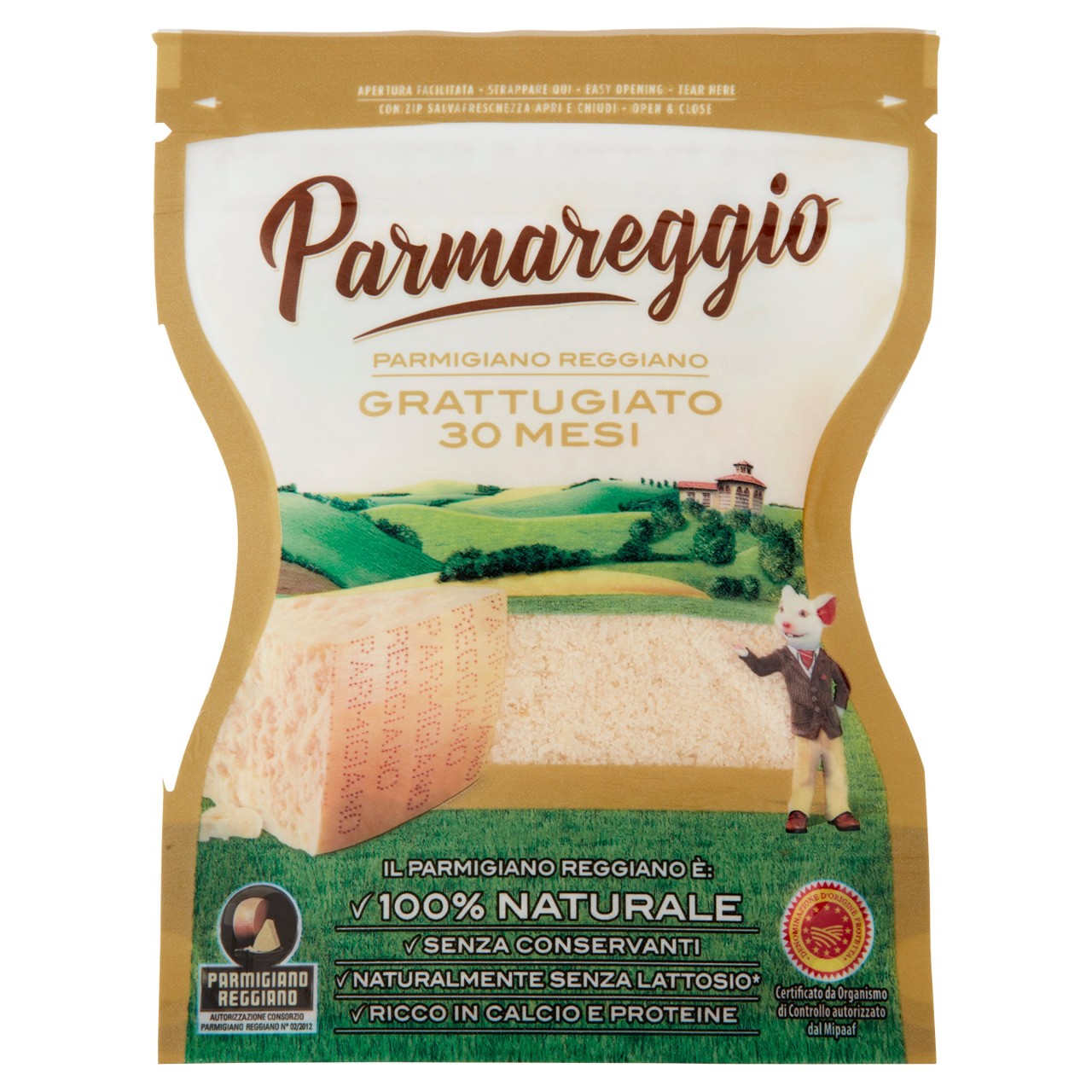 Parmigiano Reggiano Grattugiato 30mesi Dop 60g Parmareggio - D