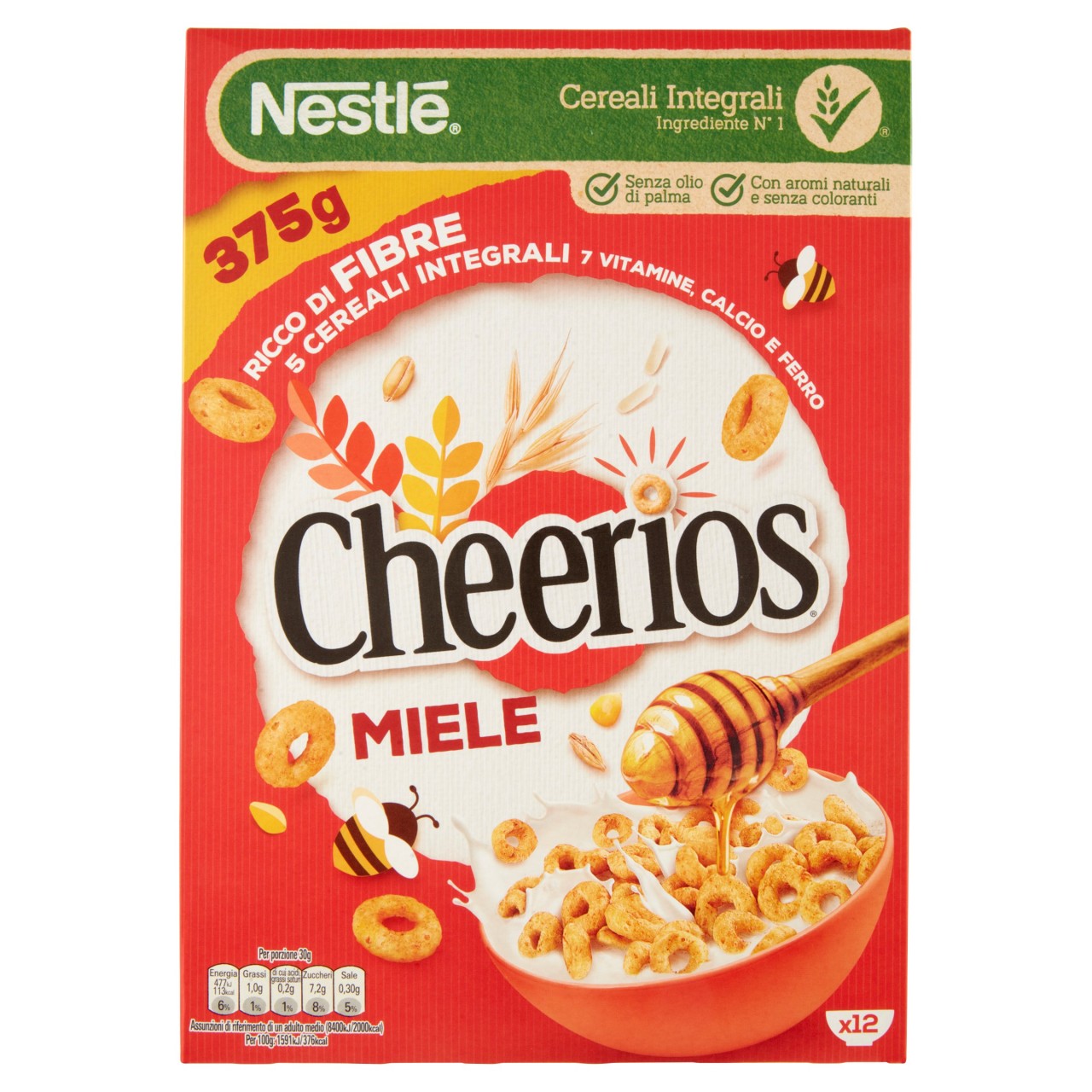 CHEERIOS Miele Ciambelline ai 5 cereali integrali con miele 375 g -  Dispensa - Supermercati Gecop