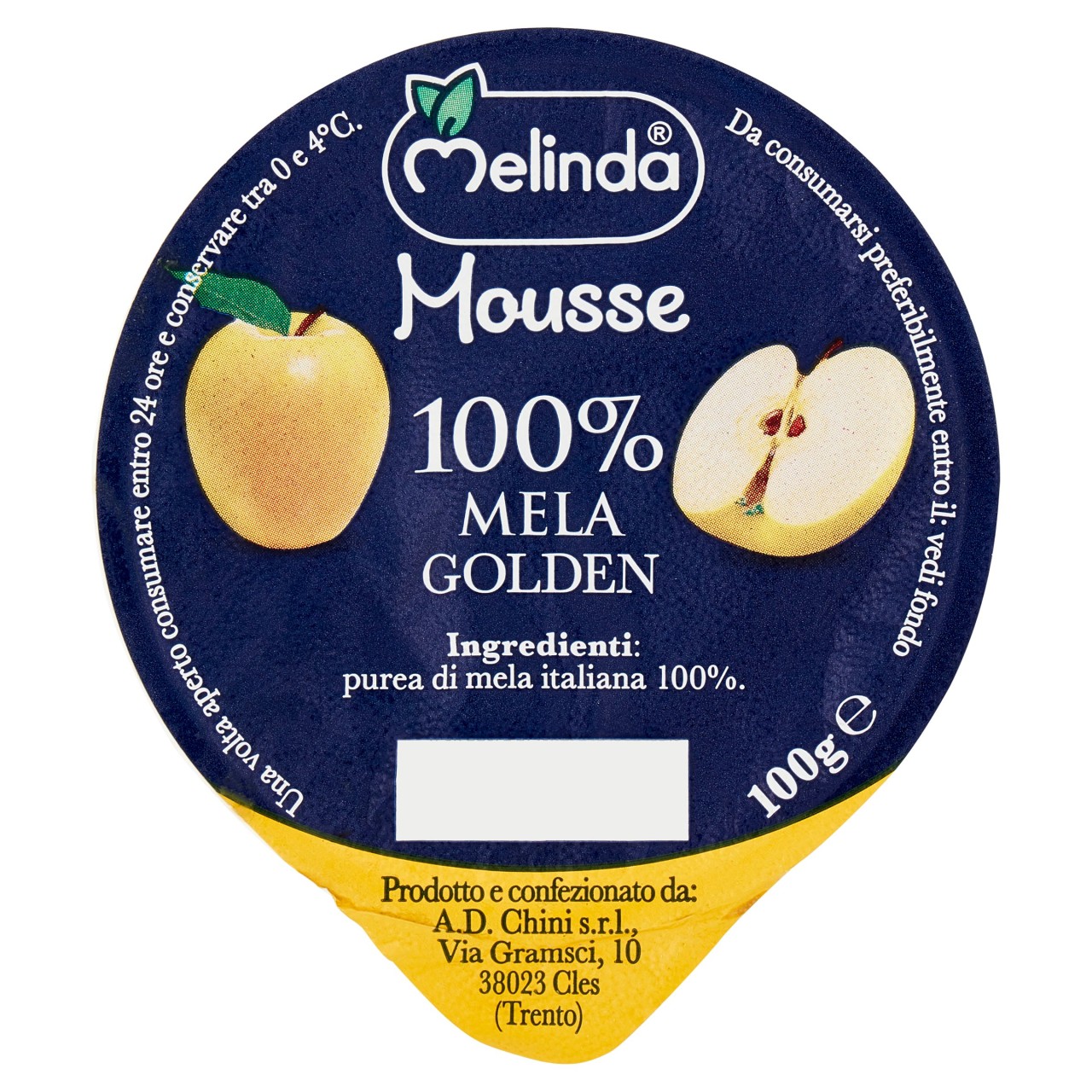 Melinda Mousse 100% Mela Golden 100 g