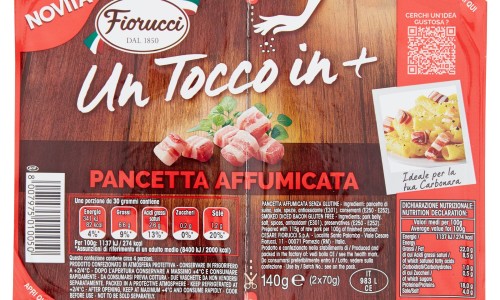 Fiorucci Un Tocco in + Pancetta Affumicata 2 x 70 g