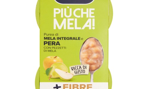 Melinda Più che mela! Purea di Mela Integrale e Pera con Pezzetti di Mela 2 x 100 g