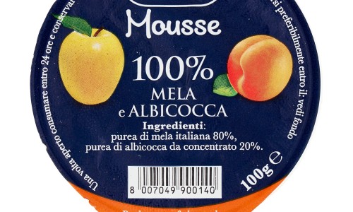 Melinda Mousse 100% Mela e Albicocca 100 g