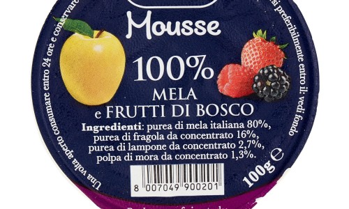 Melinda Mousse 100% Mela e Frutti di Bosco 100 g