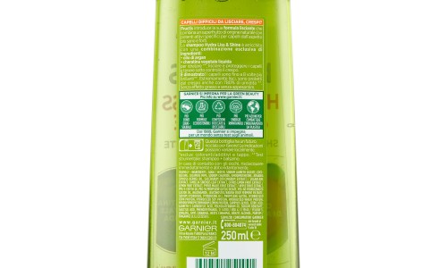 Garnier Shampoo Fructis Hydra Liss & Shine, per Capelli Secchi o Crespi, 250 ml