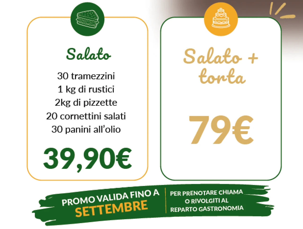 ORDINA IL BUFFET DA GECOP